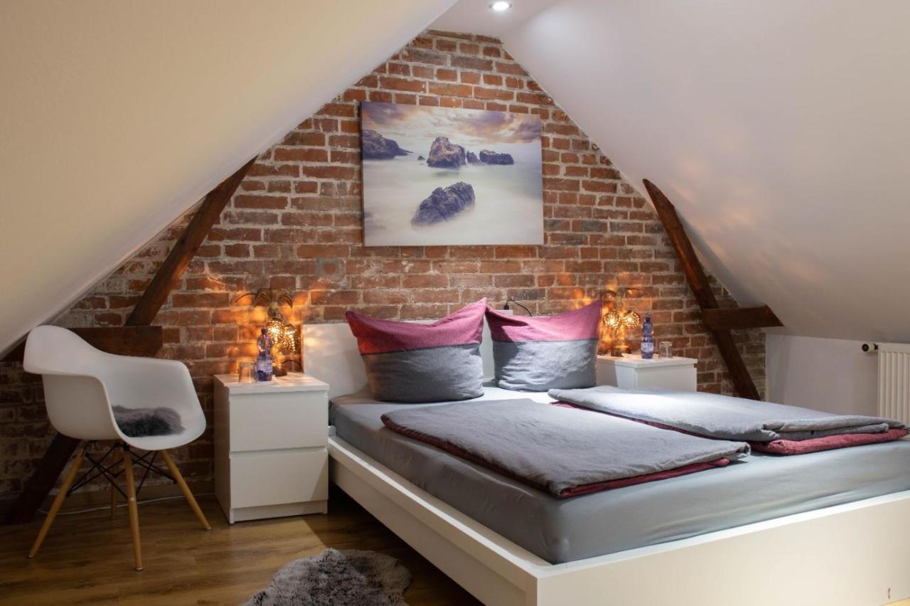 Kleine Gemuetliche Einliegerwohnung Mit Garten Und Pool 노드스템멘 외부 사진